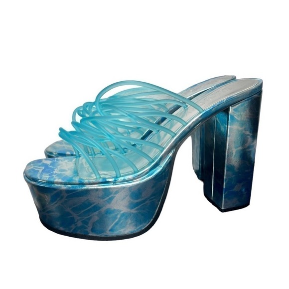 Dolls Kill CLUB EXX Wet Hot Summer Platform Heels - Picture 1 of 8